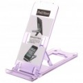 ABS de nível 5 Portable Stand titular para iPad 2/iPod Touch 4/iPhone 3 G/4 - roxo