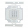 10W 455nm 180-lúmen azul 9-LED emissor placa metálica (9 ~ 11V)