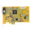 Placa de captura de 4 canais PCI-EX vigilância segurança áudio vídeo monitoramento