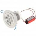 7x1W 7-LED 720-750Lumen 6000-6500K branca teto luz lâmpada (85 ~ 245V)