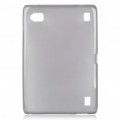 capa protetor de costas de Silicone para Acer A500 - cinzento translúcido
