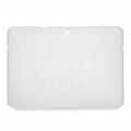 Protetora Matte fosco Back Case para Samsung Galaxy Tab 10.1 P7500 - branco