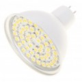 MR16 3.5W 3500K 195-lúmen 48-3528 SMD levou lâmpada branco quente (DC 12V)