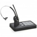 Telefone mãos-livres Bluetooth telefone fixo Base c / fone de ouvido - preto