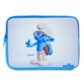 Smurfs estilo protetor Soft Bag com Dual zipado fechar para 10 