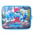 Smurfs estilo saco macio com Dual zipado fechar para 12 
