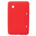 XMART protetora Silicone Back Case para HTC Flyer - vermelho