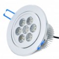 8.5W 7-LED 470LM 6000-7000K teto branco luz lâmpada - prata (100-240V)