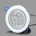 5.5W 5-LED 300LM 6000-7000K teto branco luz lâmpada - prata (100-240V)