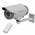 CMOS de 1/3 da água resistente câmera de segurança de vigilância c / 30 LED IR Night Vision - cinza + branco