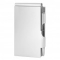 Compacto elegante alumínio Alloy Notebook Notepad com caneta esferográfica - prata