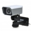 P2P 300KP CMOS rede vigilância ID câmera impermeável c / 30 LED IR Night Vision