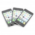 Criativo Apple iPhone moldado Note Memo Pad - preto (Pack de 3 peças)