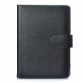 capa protetor de couro PU para Kindle Touch - preto