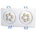 10W 3500K 1000-lúmen 10-quente branco Dual luzes LED teto lâmpada (AC 100 ~ 245V)