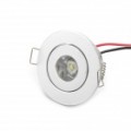 1W 80LM 6500K luz LED branca teto lâmpada (100 ~ 245V)