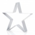 Estrela de cinco pontas lindo em forma de liga de alumínio do molde cortador biscoito DIY - prata