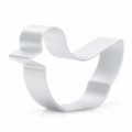Pato lindo em forma de alumínio Alloy DIY biscoito Cookie Cutter Mould - prata
