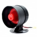 15W 115dB alto segurança alarme Sirene buzina falante - preto + vermelho (DC 12V)