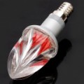 E14 2W 20LM 620-630nm 10-LED vermelho lâmpada (220V AC)