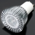 GU10 6W 3500K 420-Lumen 3-LED quente branco lâmpada (AC 85 ~ 265V)