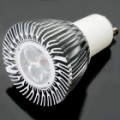 GU10 6W 6500K 420-Lumen 3-LED branco lâmpada (AC 85 ~ 265V)