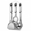 Cozinha cozinhar utensílios inox conjunto com alça Tubular (7 peças)