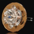 Crystal Flower 20W halógena 1 bulbo quente luz branca decorativa teto lâmpada com / Driver (220V AC)