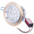 12W 3500K 1050-lúmen 12-quente branco luz teto baixo lâmpada LED (AC 100 ~ 245V)