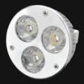 GU5.3 3W 270 ~ 300LM 5500 ~ lúmen 3-LED lâmpada branco