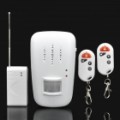 Sem fio alarme Sensor de movimento de segurança do controle remoto IR para casa / escritório - branco (4 x AA)