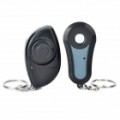 Piscando LED & som ativado 1-para-1 Wireless Key Finder - preto (1 x CR1632/2 x CR2032)