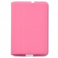 Ultra-fino caso protetor de fibra do Designer para Samsung P6800 - Pink
