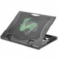 Dobramento USB psto modo 5 altura 14cm Fan Cooling Pad para Laptop - preto