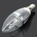 E14 Vela estilo 3W 300LM 7000K branco LED lâmpada (85 ~ 245V)