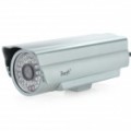 Exterior impermeável 300KP CCD rede IP Camera com / 24-LED Night Vision