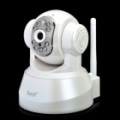 300K CMOS rede IP câmera de vigilância com visão nocturna Light - branco