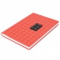 Criativo Notebook Notepad com Lego estilo capa de Silicone - cor aleatória (aproximadamente 100 páginas)