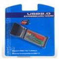 ExpressCard para USB 2.0 4-Port Laptop placa de expansão