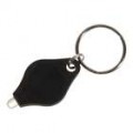 Valor de ultra brilhante LED Keychain lanternas - preto (Pack 10)