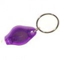 22000mcd brilhante branco LED Keychain lanternas - roxo invólucro (2-Pack)