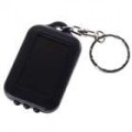 Solar Power Self-Recharge 3-LED branco luz Flashlight Keychain