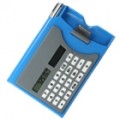 Titular de cartão de visita com a caneta e Solared Powered calculadora (cores sortidas)