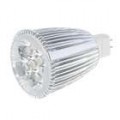 MR16 5 * 1W 5 LEDs 450-Lumen 6500K lâmpada - branco (12V)