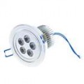 5-LED 5W 400-Lumen branco quente para baixo luz/teto lâmpada - Shell prata (100 ~ 265V)