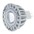 MR16 1-LED 1W 80-Lumen branco teto luz quente - Shell prata (12 ~ 36V)
