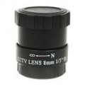 Substituição fixo Iris lente para a câmera do CCTV (8.0 mm)