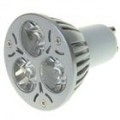 GU10 3W 3-LED 270-Lumen 6500K branco lâmpada (85 ~ 265V AC)