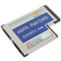 54 MM Placa PCI Express para 2 portas eSATA placa Raid para Notebook