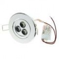 3W 6500K 160-Lumen 3-LED teto luz lâmpada/baixo branca com LED Driver (85 ~ 265V)